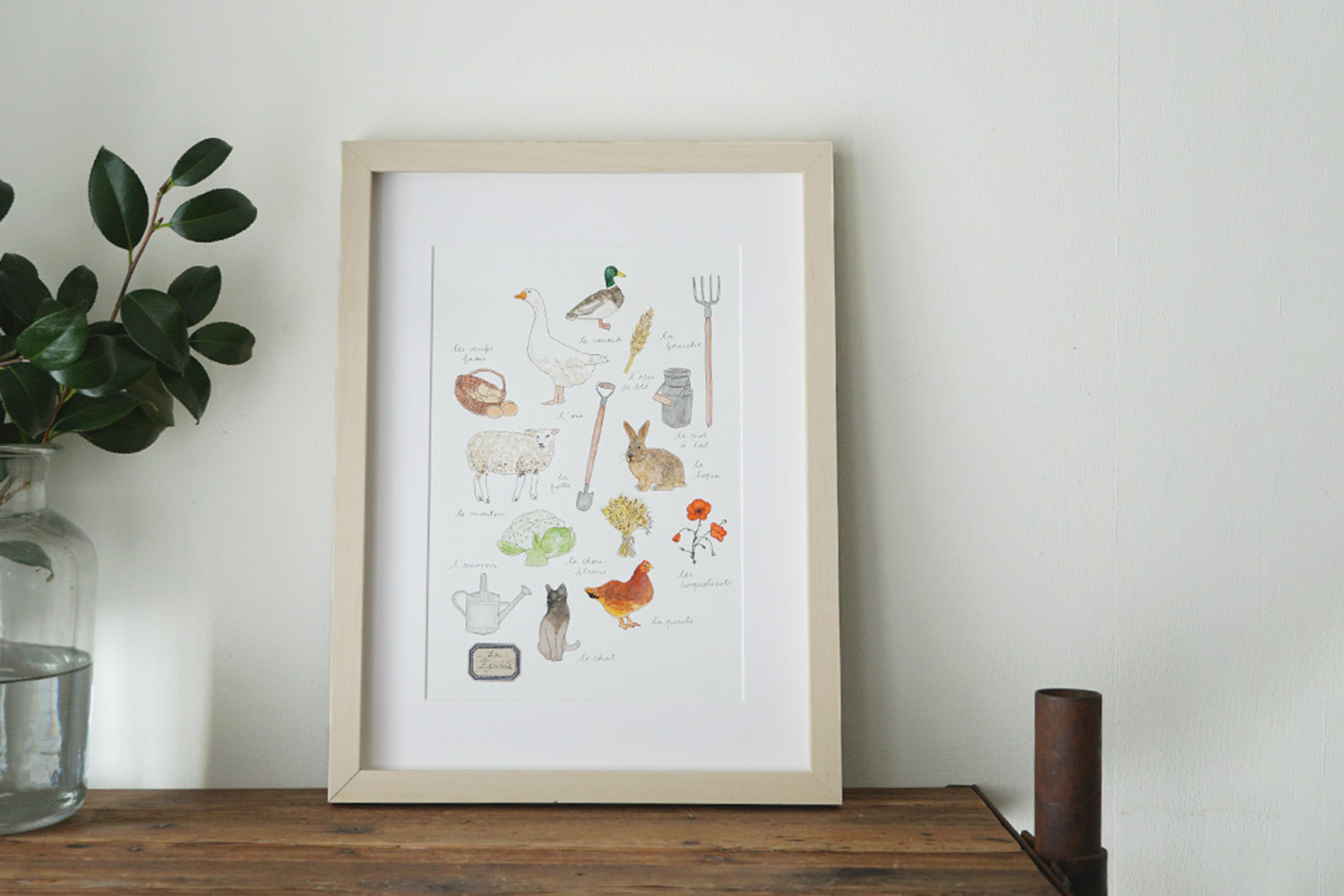 ISABELLE BOINOT原画 田舎の農場 | fog linen work