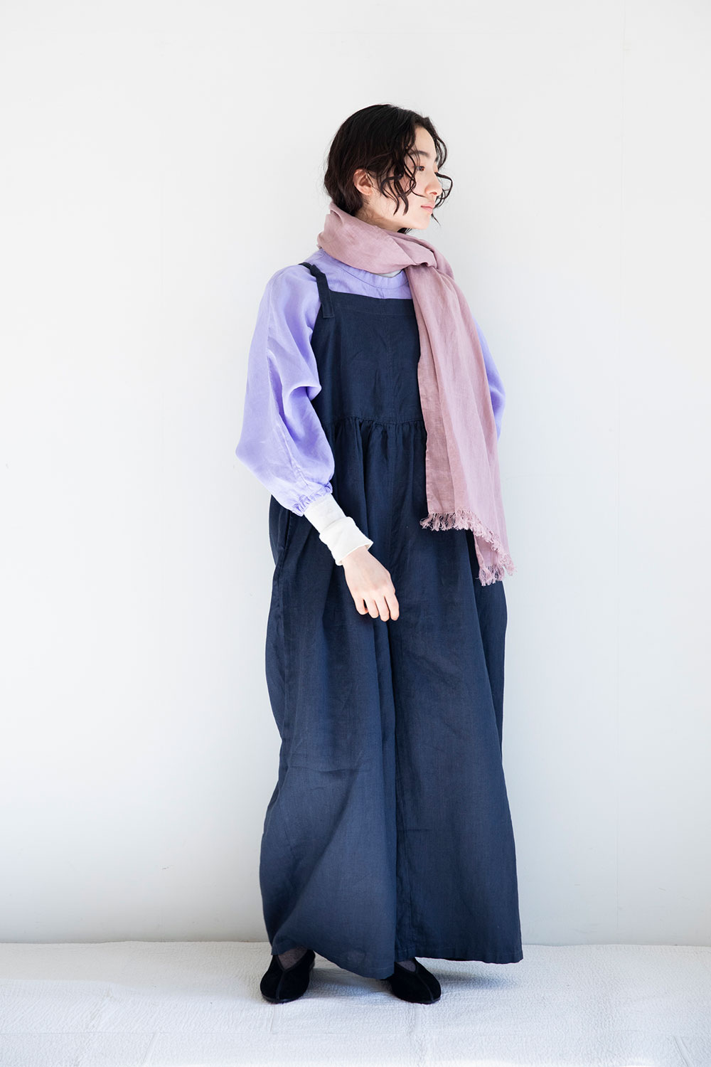 ロミー サロペット ブラック | fog linen work