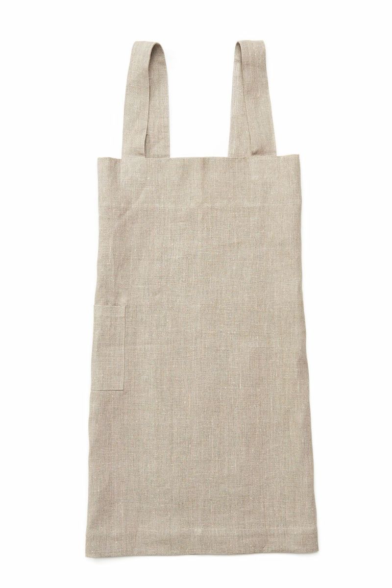 リネン スクエアクロスエプロン・ナチュラル（fog linen work