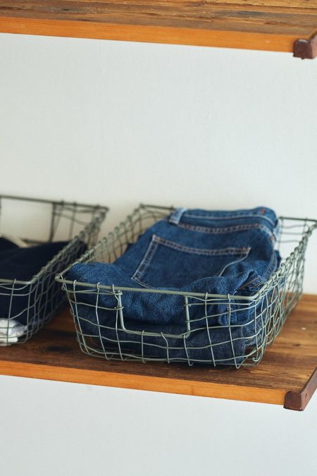 fog linen work フォグリネンワーク ワイヤーかご バスケット×3コ fog linen work フォグリネンワーク ワイヤーかご バスケット×3