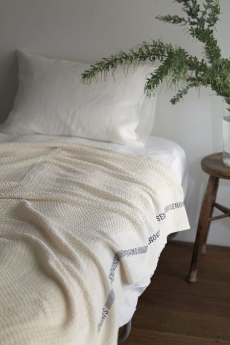 リネンウォッシュワッフルタオルケット／fog linen work（フォグ