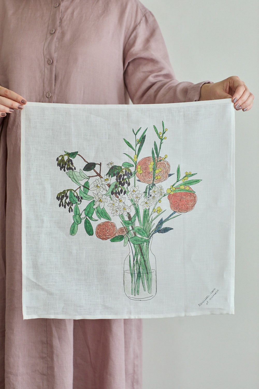 ハンカチ 春のお花 イザベルボワノ | fog linen work