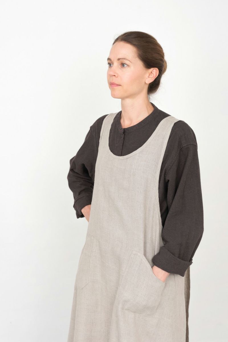 リネン オーバーエプロン ナチュラル | fog linen work