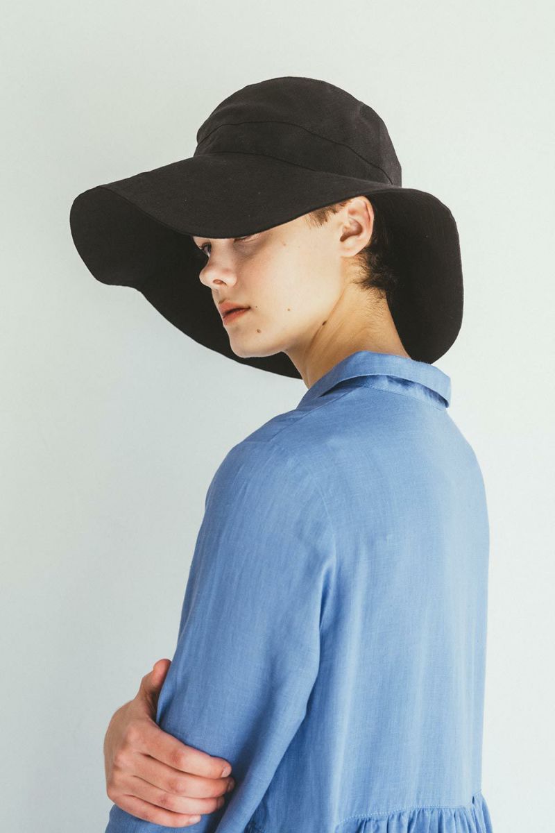 new】リネン アトリン ハット ブラック | fog linen work
