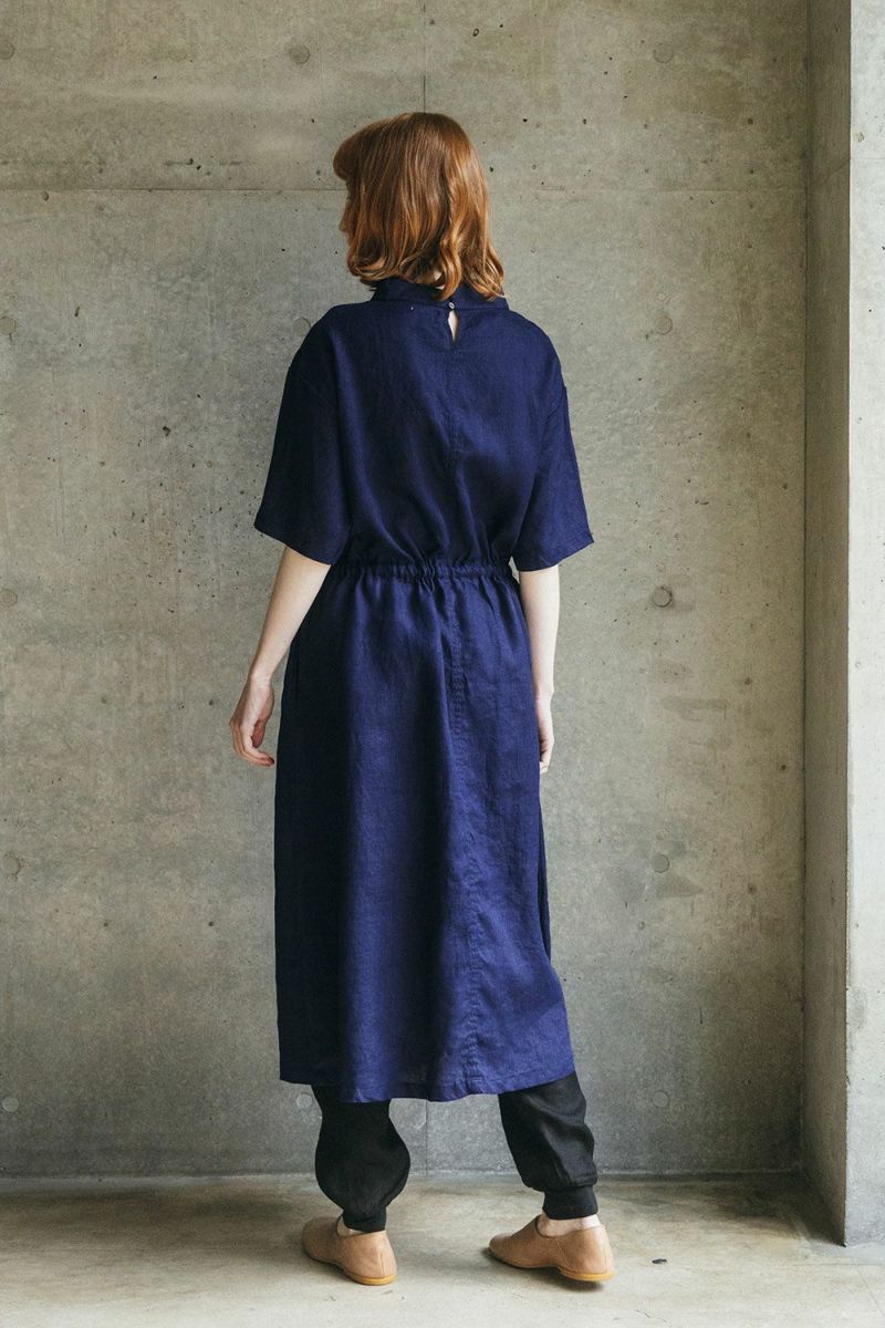 ウ゛ィオラ ワンピース ブルーインディゴ | fog linen work