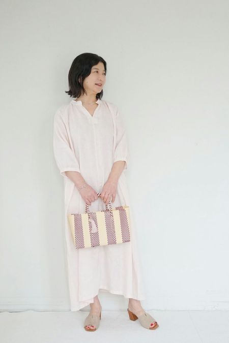 アネッテ V ネックワンピース – fog linen work｜フォグリネンワーク