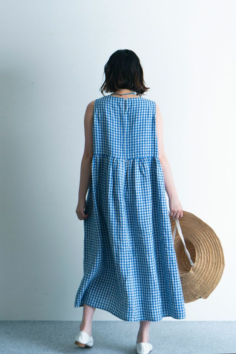 ライラックワンプッシュゴテ ライラ ワンピース ポール | fog linen work