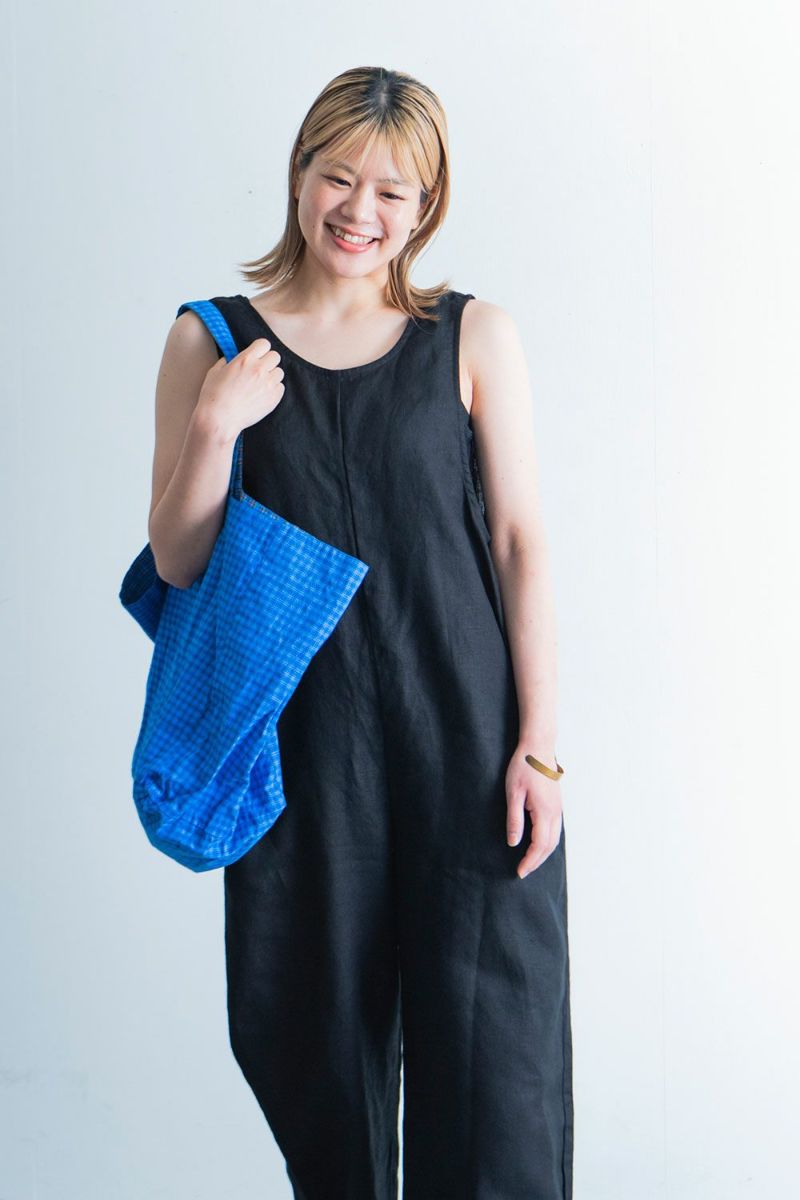 foglinenwork ベック　ジャンプスーツ　アシェ エステル ジャンプスーツ ブラック | fog linen work