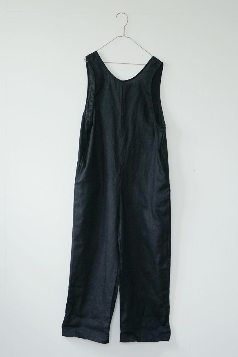エステル ジャンプスーツ ブラック | fog linen work