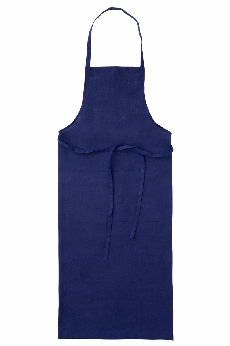 【レア美品】fog リネンフルエプロン　ネイビー リトアニア製 リネン フルエプロン ネイビー | fog linen work