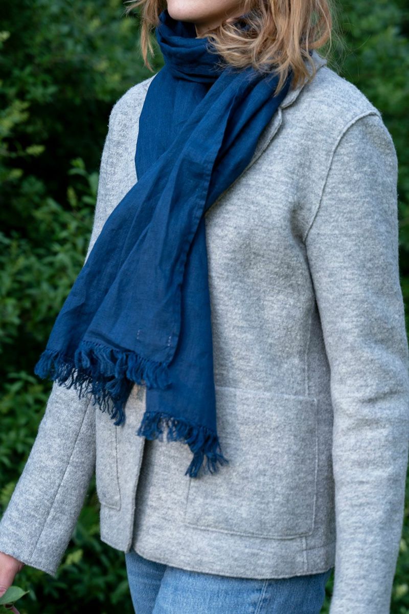 new】ロセリエ スカーフ ブルー ニュイ | fog linen work