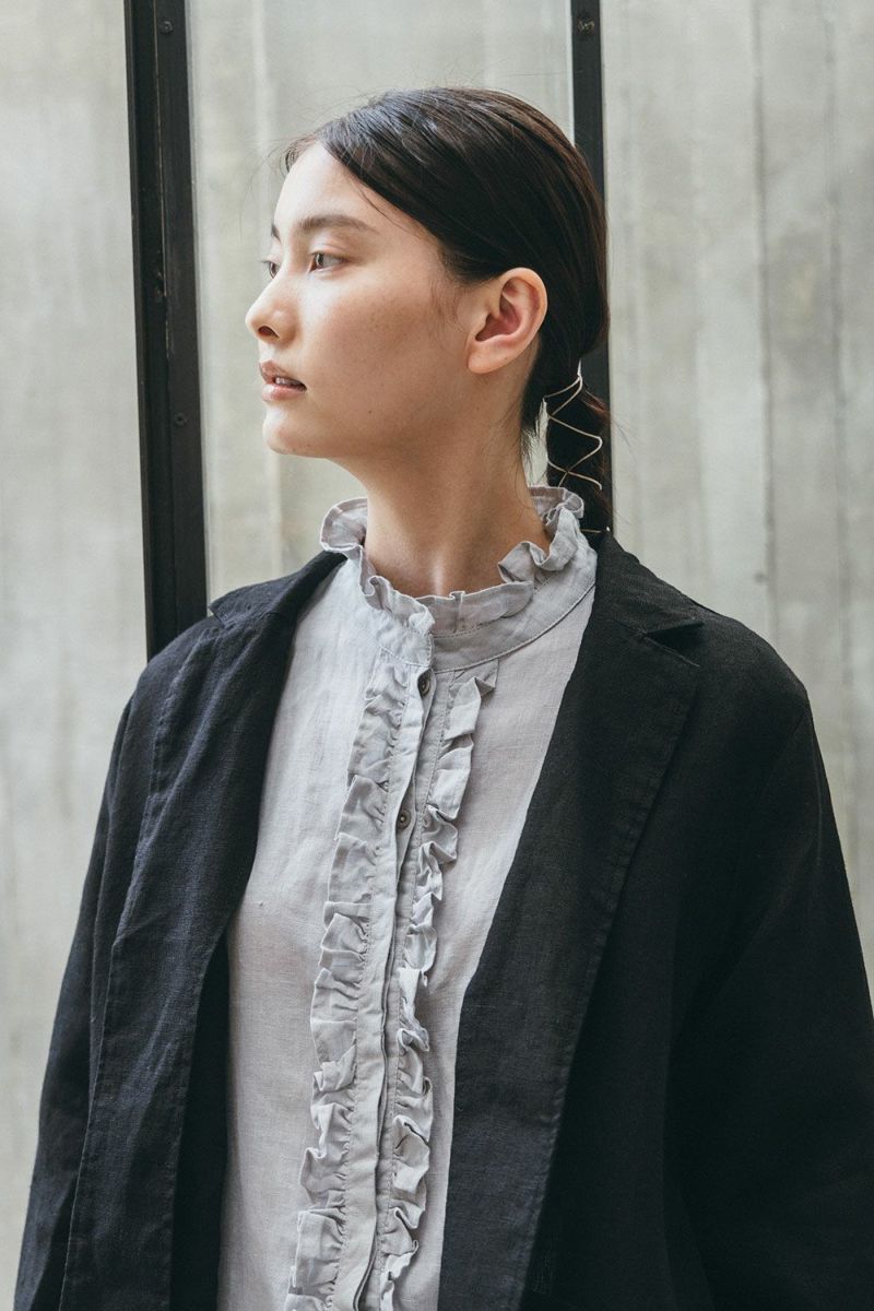 新品未使用　fog linen work ルーリージャケット　ブラック リリー ジャケット ブラック | fog linen work