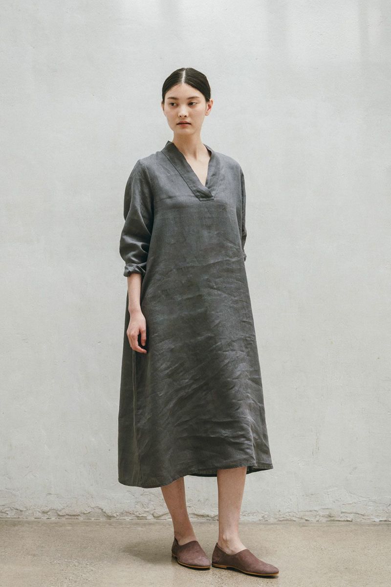 【極美品】fog linen work JADE DRESS ジェイドワンピース ハリー ワンピース アシェ | fog linen work