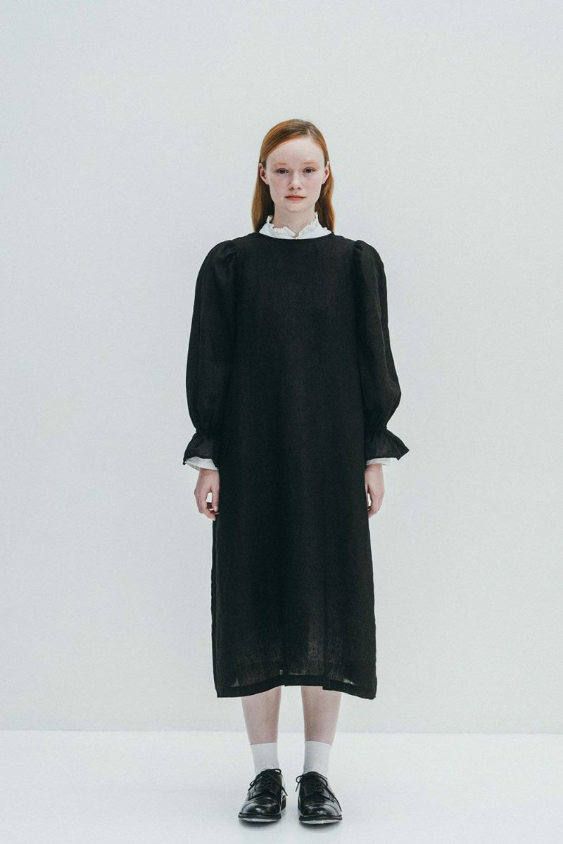 NEW】ニッキー ワンピース ブラック | fog linen work