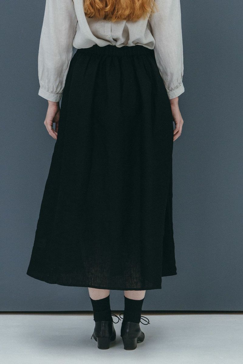 NEW】ベス スカート ブラック | fog linen work